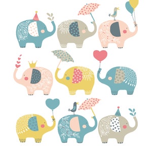 Digital download, elephant print, elephant lover, elephant gift, nursery print, kids room artwork, new baby gift, elephant lover