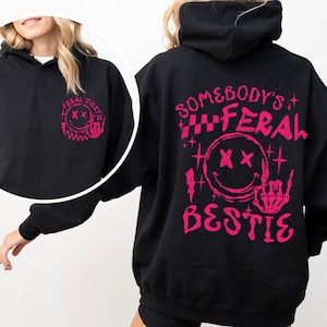 Sudadera con capucha divertida de mejores amigas, sudadera con capucha para mejores amigas, sudadera con capucha de regalo para mejores amigas, sudadera con capucha a juego para mejores amigas, conjuntos de hermanas del alma, regalo para mejores amigas