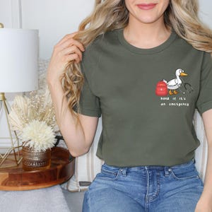 Silly Goose Emergency Nurse T Shirt,Emergency Department Nurse Shirt,Emergency Room Nurse Tee,Funny Nurse Gift,ER Shirt,Registered Nurse Tee