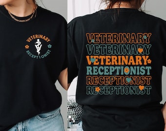 Veterinary Receptionist Shirt,Veterinarian Gift,Vet Receptionist Shirt,Animal Doctor Gift,Vet Tech Week,Vet Life Tee,Dog Lover Vet Assistant