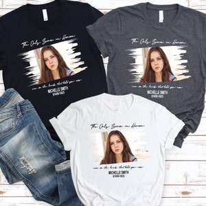 Personalized Memorial Photo Shirt, Christian Memorial Shirt,Rest In Peace Memory Shirt,Custom Funeral Photo Shirt, Remembrance Shirt,Rip Tee