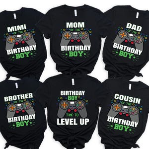 Gamer Birthday Boy Shirt, Birthday Level Up Shirts, Family Matching Gamer Birthday Boy Shirts, Birthday Boy Shirt, Birthday Party Shirt