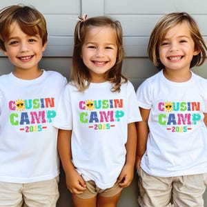 Cousin Camp 2025 Shirts,Cousins Crew Camp Tee,Cousins Beach Shirt,Matching Cousin Shirt,Summer Vacation Cousin Shirt,Summer Camping Kids Tee