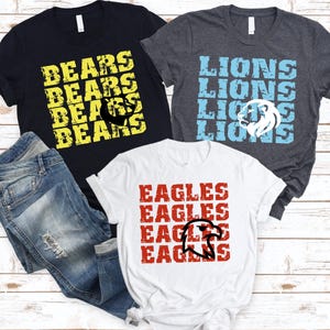 Mascot Custom Shirt, Mascot High School Shirt, Custom School Spirit Shirts,Sports Team Tee, High School College Football Tee, Game Day Shirt