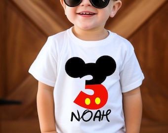 Personalized Mickey Shirts For Kids, Mickey Birthday Boy Shirt, Birthday Boy Custom Shirt, Birthday Boy Shirts, Mickey Mouse Shirt for Boys