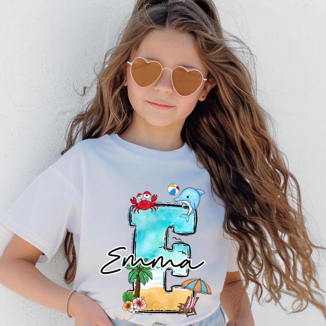 Custom Girl Gifts, Summer Clothing for Teens, Youth Beach Shirts for ...