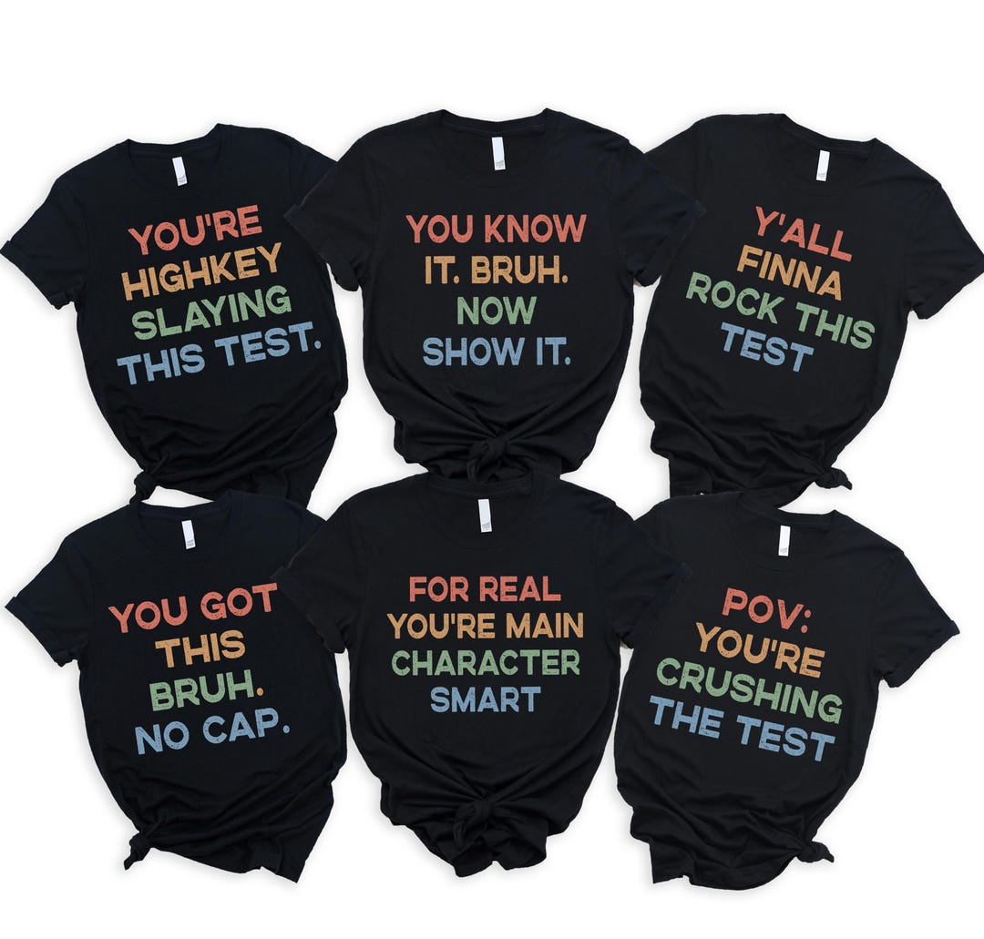 Gen Z Testing Day Teacher Team Shirts, Custom Teacher Test Day Shirt ...