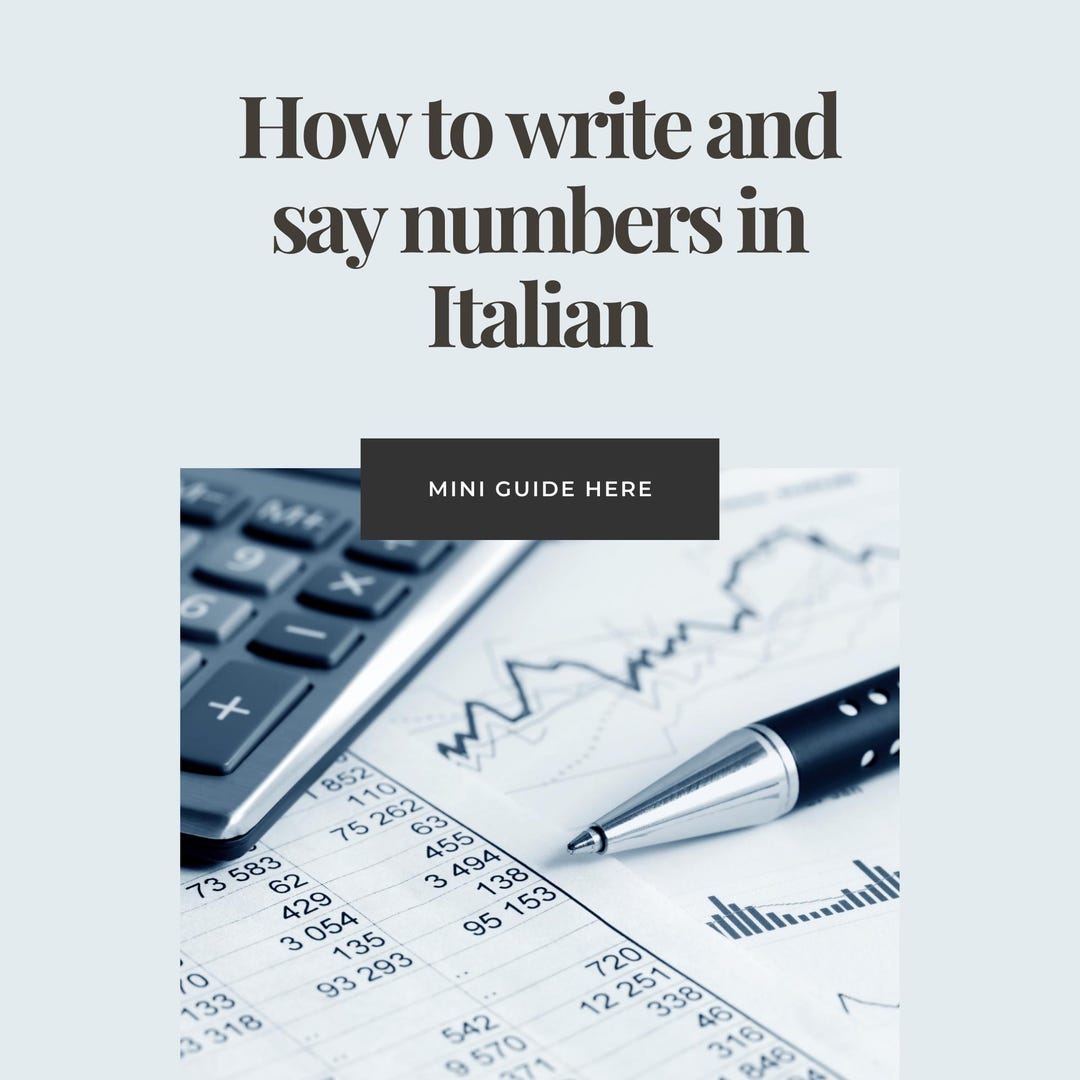 Italian Numbers Easy From 1 to Billion With Exercises | Learn to Count ...