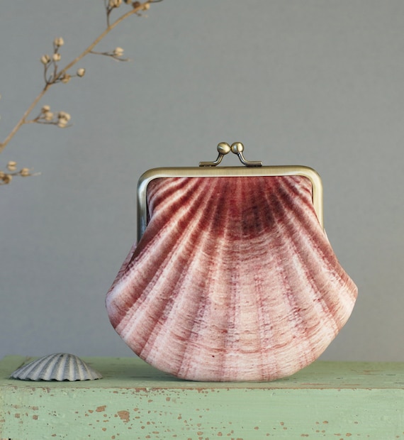 Monedero de concha bolsa de vieira de terciopelo mediano Etsy Mexico