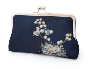 Bolso de mano de seda Meadowsweet con asa de cadena opcional