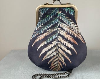 Fern, velvet crossbody bag, fits phone