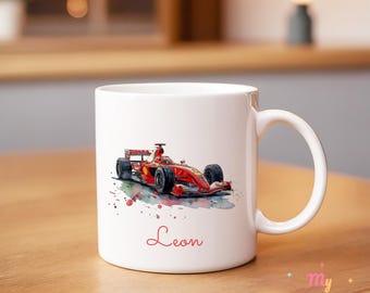 Custom Race Car Mug | Personalized Motorsport Mug | Race Car Lover Gift | Coffee Cup | Birthday Gift