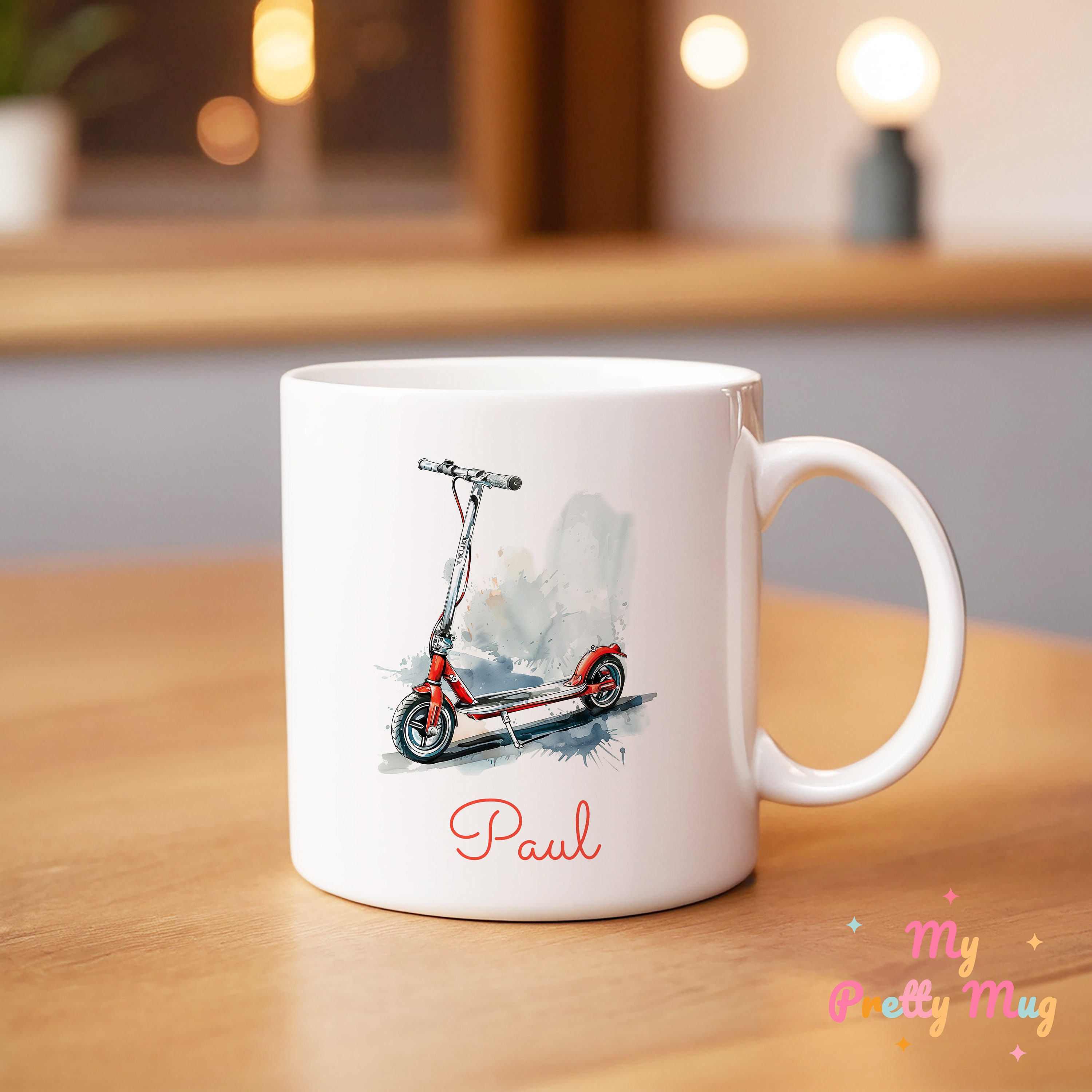 Tazza monopattino Tazza monopattino personalizzata Tazza per bambini Tazza monopattino elettrico Tazza da caffè monopattino Tazza da tè monopattino Ta