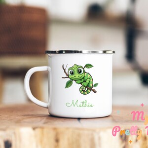 Personalized Chameleon Mug | Custom Reptile Mug | Reptile Lover Gift | Coffee Cup | Birthday Gift for Lizard Lovers