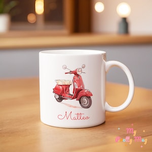 Caneca Vespa Caneca Vespa personalizada Scooter Vespa Presente Scooter Caneca Vespa Caneca de café Vespa Xícara de café Vespa Xícara de chá Caneca de cerâmica presente para ele