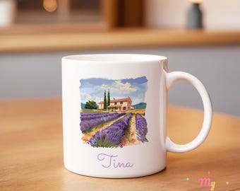 Lavender Mug Personalized Lavender Mug Custom Lavender Coffee Mug Lavender Coffee Cup Lavender Tea Cup Ceramic Lavender Mug Gift For Kids