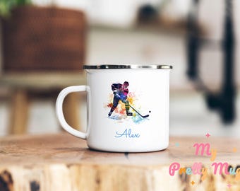 Custom Ice Hockey Mug | Personalized Hockey Player Mug | Hockey Lover Gift | Coffee Cup | Birthday Gift for Hockey Players