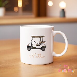 Golfkar Mok Gepersonaliseerde Golfkar Mok Golf Mok Golfkar Koffiemok Golfkar Koffiekopje Golfkar Theekopje Golf Keramische Mok Cadeau Voor Hem