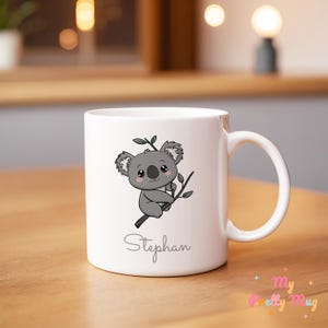 Koala Mug Personalized Koala Mug Custom Name Koala Mug Koala Gift Koala Coffee Mug Koala Coffee Cup Koala Tea Cup Ceramic Mug Gift For Kids