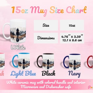 15 oz Cowboy cup sizing graphic showing dimensions and fluid capacity measurement