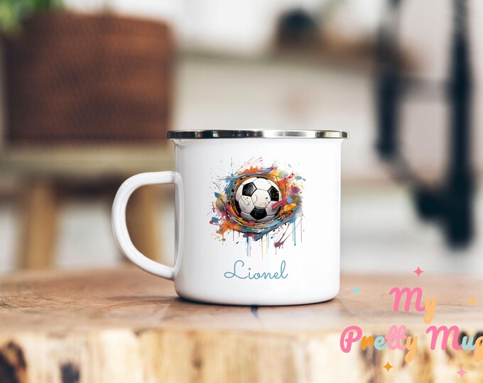 Custom Street Art Mug | Personalized Soccer Mug | Street Art Lover Gift | Coffee Cup | Birthday Gift for Soccer Players