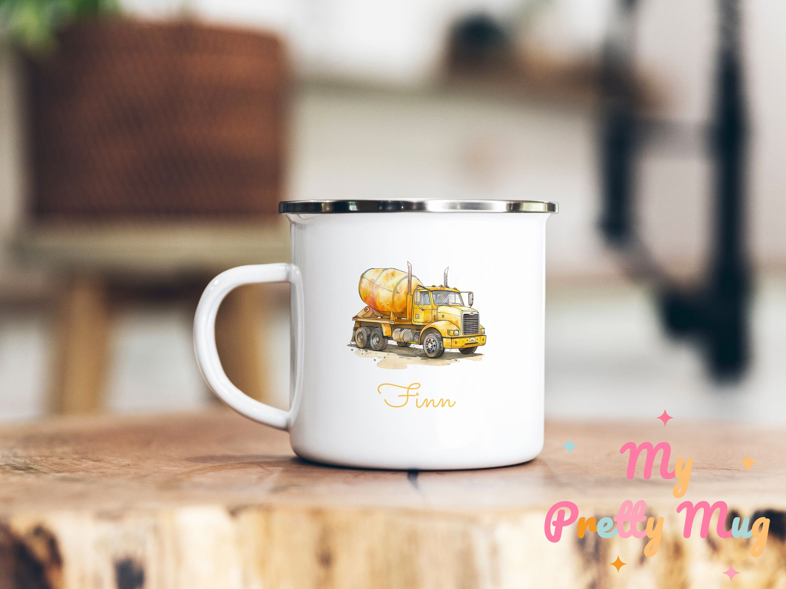 Tazza con betoniera, tazza personalizzata con betoniera, tazza da caffè con betoniera, tazza da caffè con betoniera, tazza da tè con betoniera, tazza