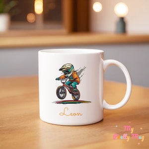 BMX Mug Personalized Bmx Mug Bicycle Mug Bike Motocross Coffee Mug Bmx Coffee Cup Bmx Tea Cup Bicycle Motocross Ceramic Mug Gift For Him