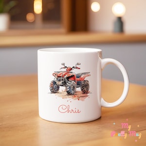 Quad Bike Mug Personalized Quad Bike Mug Quad Bike Gift Kids Mug Quad Coffee Cup Quad Tea Cup Quad Bike Tea Mug Ceramic Mug Gift For Him
