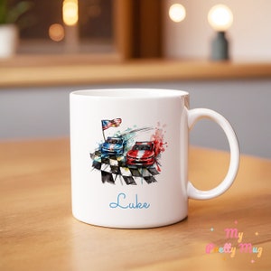Racing Car Mug Personalized Racing Car Mug Race Car Gift Mug Race Car Coffee Cup Race Car Tea Cup Race Car Tea Mug Ceramic Mug Gift For Him