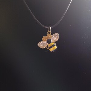 Bee And Honeycomb UV Resin Pendants
