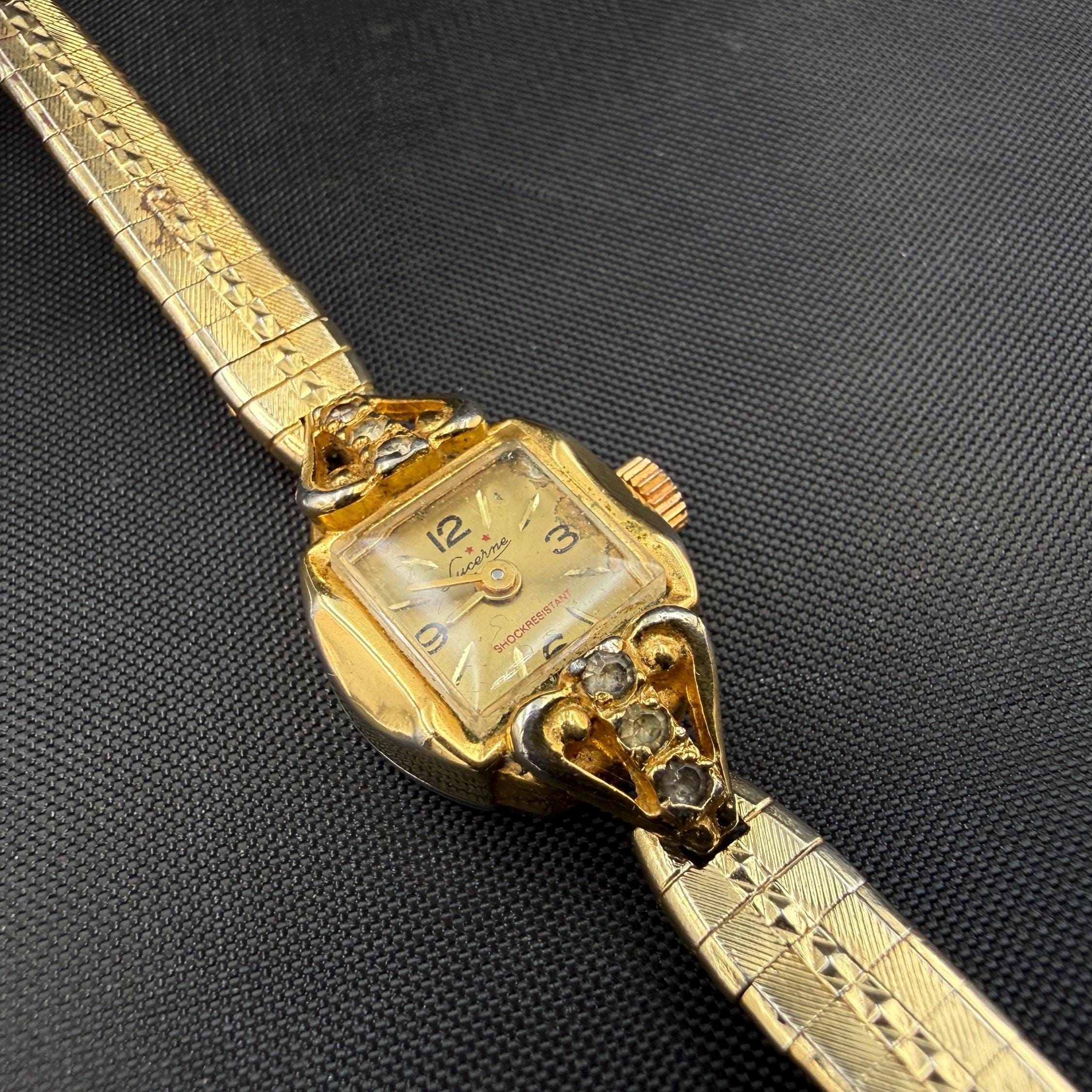 Vintage Ladies Gold Watch Square Face - Etsy display picture 3
