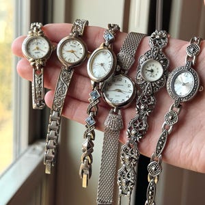 Marcasite Vintage Ladies Watch - Etsy display picture 3