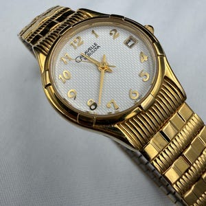 Vintage 1994 Caravelle by Bulova 42868 Tank Date 29mm Women\'s Quartz Watch Caravelle by bulova 1990s - Gem main image 4
