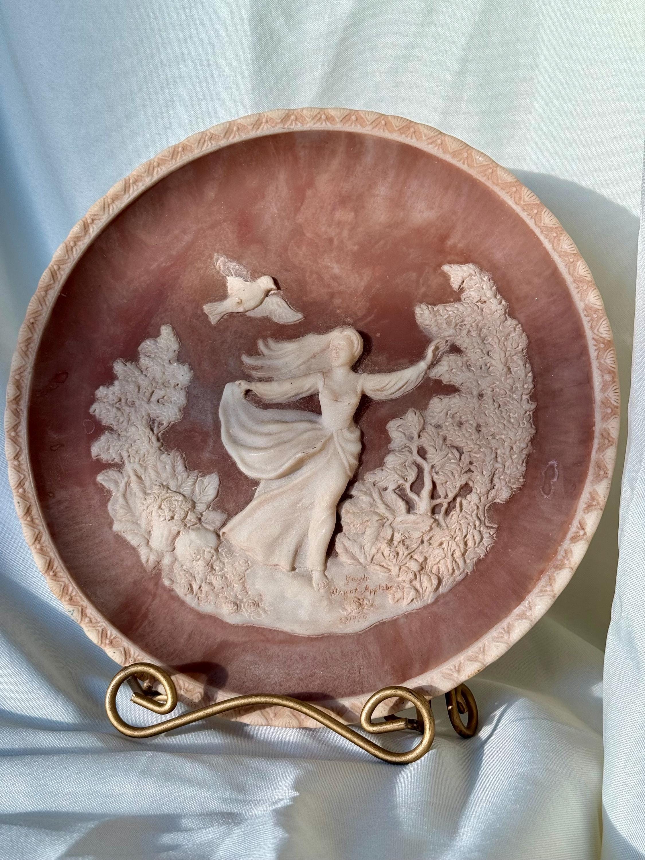 【美品】INCOLAY STONE ジュエリーボックス　ユニコーン　人工石　彫刻 Incolay Stone Jewelry Box - Etsy