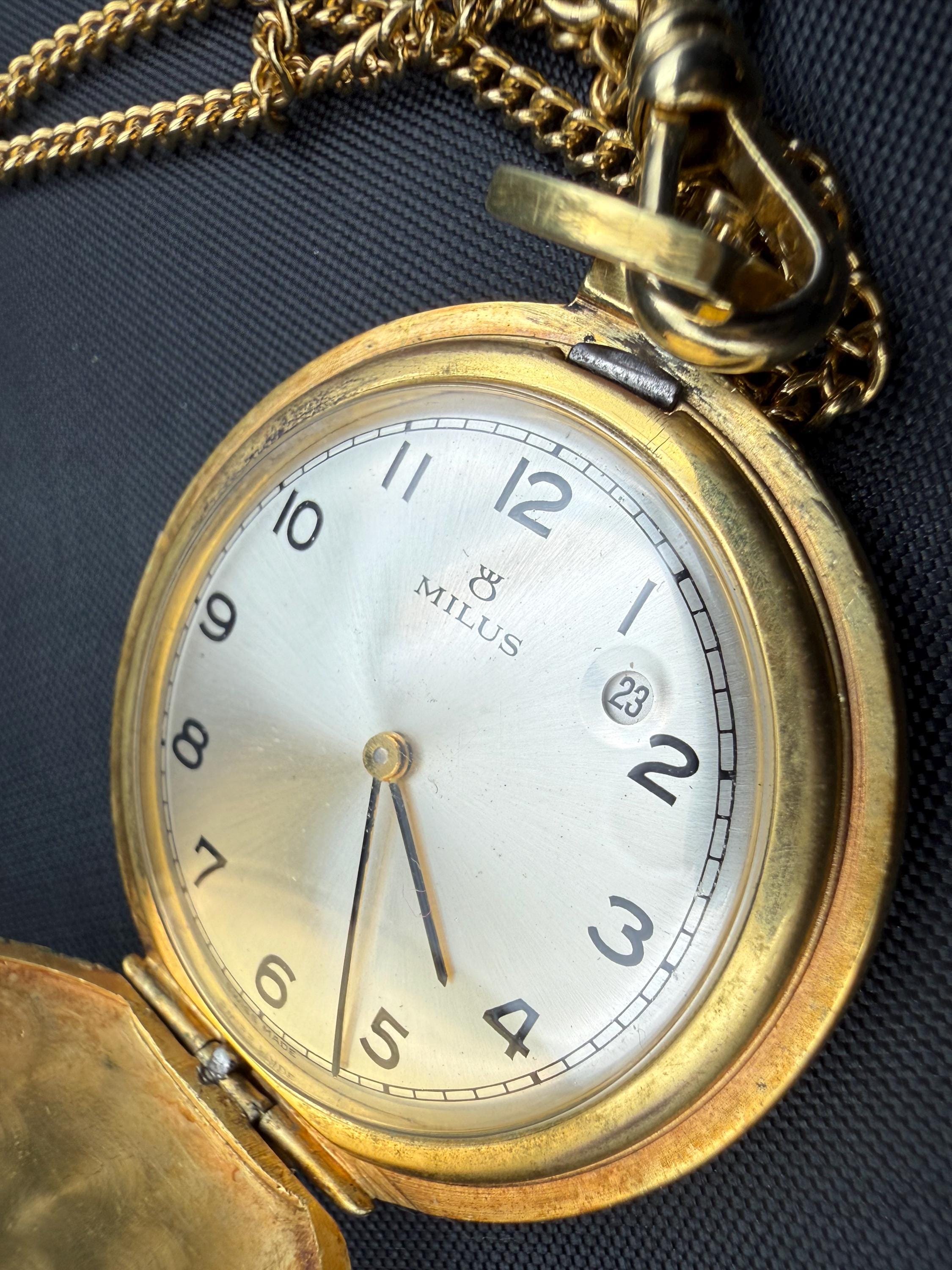 A2725 スイス ミリス Milus Week Day 自動巻 25石 腕時計 現状品 