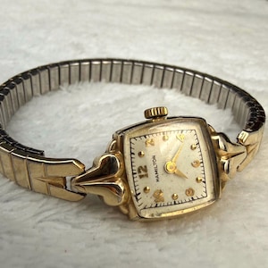 Hamilton 10k Gold Filled Watch Ladies - Etsy display picture 1