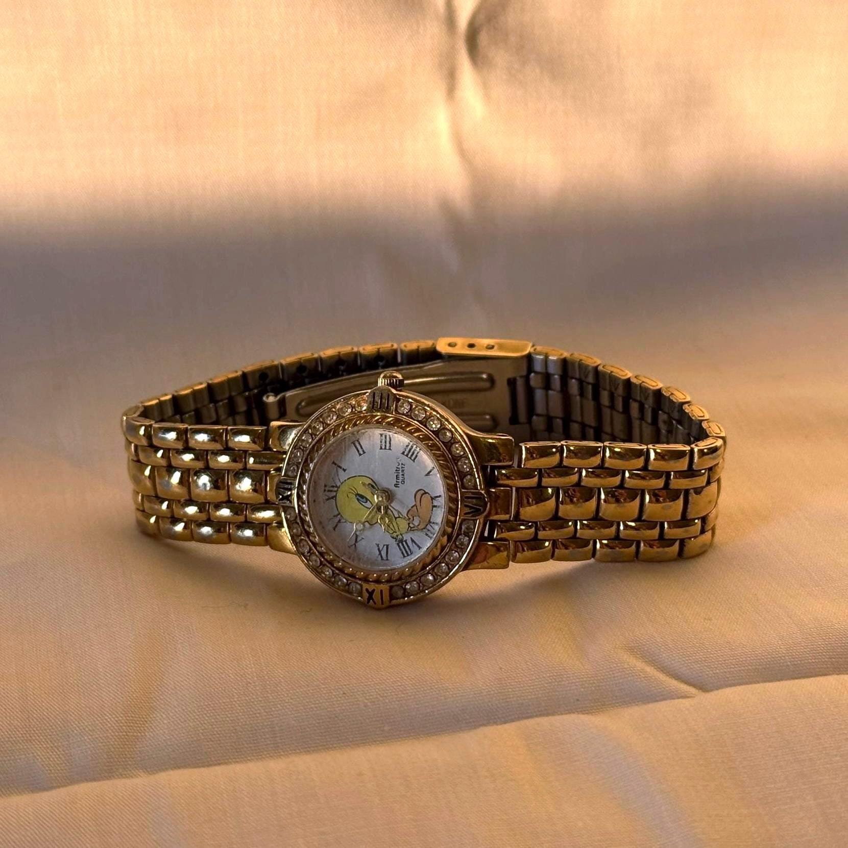 1996 Tweety Bird Watch Warner Bros Vintage 90s Cartoon  display picture 2