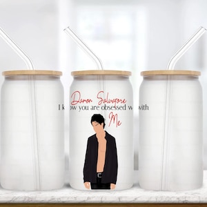 Damon Salvatore Libby Glass Tumbler 16oz