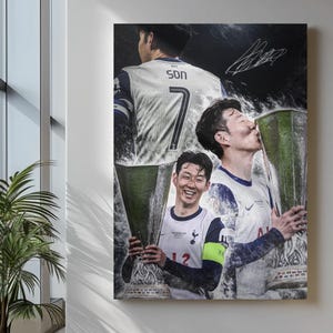 ソンフンミン　ソウルポスター Heung min son poster - Etsy 日本