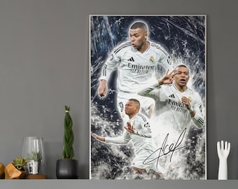 Póster de Kylian Mbappé: Arte futbolístico, Arte mural de fútbol