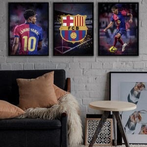 Lamine Yamal Posters: Barcelona Football Art Print, Soccer Poster (Set of 3) image 5