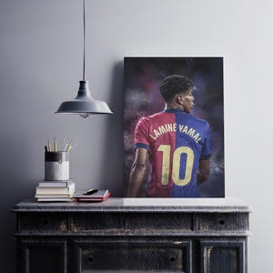 Lamine Yamal Posters: Barcelona Football Art Print, Soccer Poster (Set of 3) image 4
