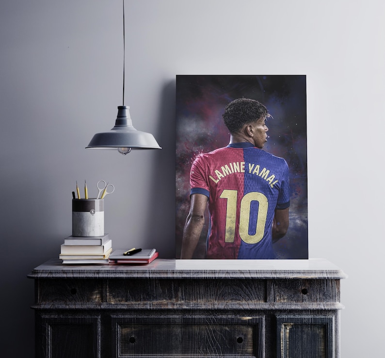 Lamine Yamal Posters: Barcelona Football Art Print, Soccer Poster (Set of 3) image 4
