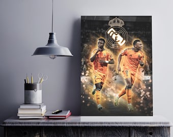 Mbappe & Vini Jr. Real Madrid Poster - Fußballkunst