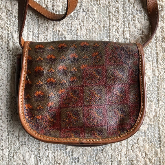 Vintage Escada Paisley Leather Mini Crossbody - image 2