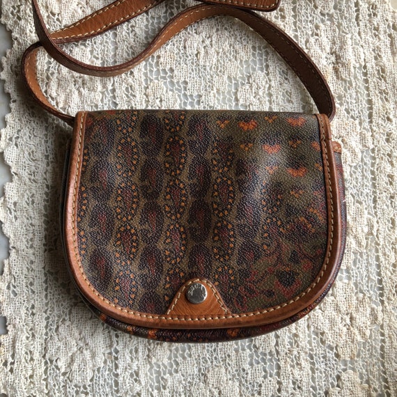 Vintage Escada Paisley Leather Mini Crossbody - image 1