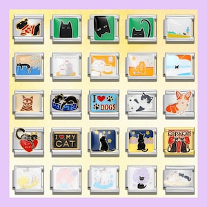 Cat/Dog Italian Charms \ Italian Charm Bracelet \ Italian Bracelet \ Charm for Bracelet