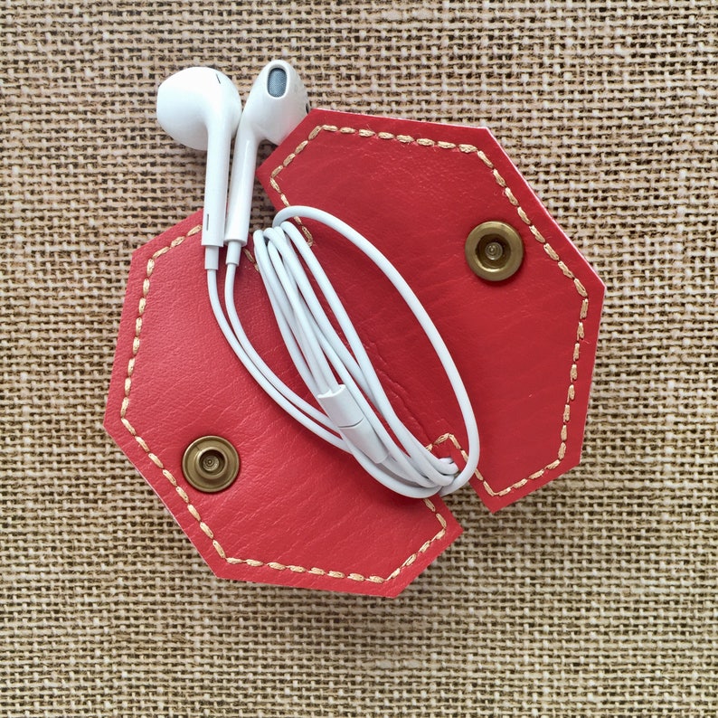 Faux Leather Cord organizer cord wrap cable keeper Etsy