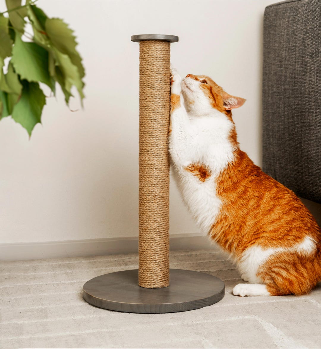 Cat Scratcher Tower, Vertical Sisal Scratching Post, Cat Tree