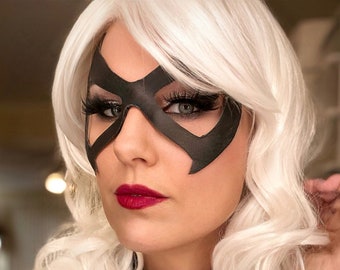 Small Black Worbla piece for DIY Custom Fit Eye Mask Superhero or Villain Black Cat Harley Quinn